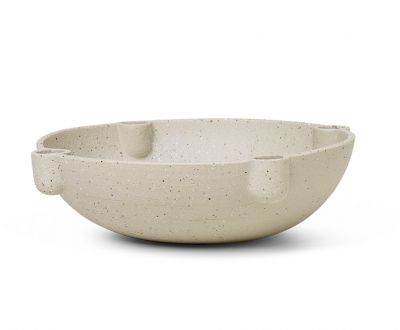 Bowl Candle Holder L Ceramic Ferm Living